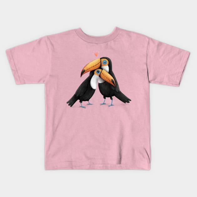 Toucan Love Kids T-Shirt by Sophie Corrigan